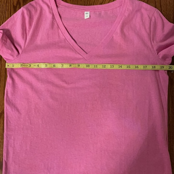 BP NORDSTROM V tee shirt shirt sleeve PINK available sizes S and M cropped - Picture 4 of 5